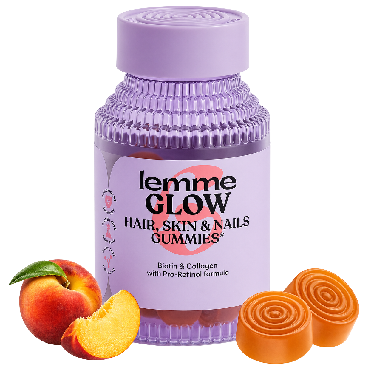 Lemme GLOW Hair, Skin & Nails Gummies