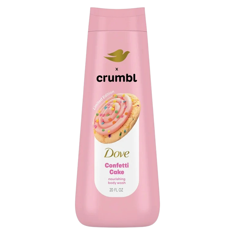 Dove x Crumbl Body Wash Confetti Cake