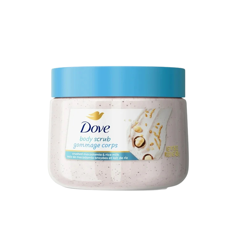 Dove Body Scrub Crushed Macadamia & Rice Milk