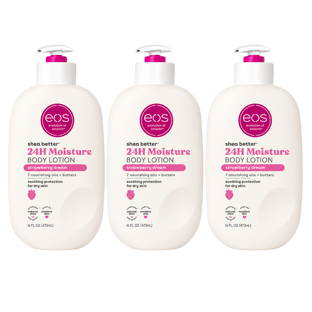 EOS Body Lotion Trio Pack Strawberry Dream