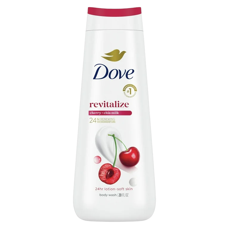 Dove Body Wash Revitalize Cherry & Chiamilk