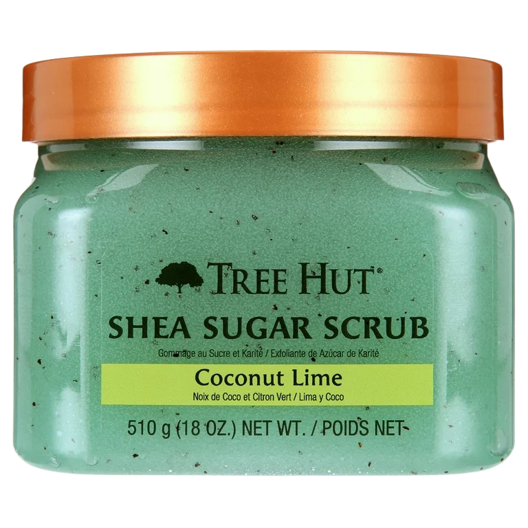 TreeHut Shea Sugar Scrub Coconut line