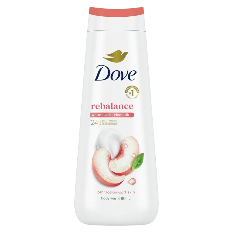 Dove Body Wash Rebalance White Peach & Rice Milk